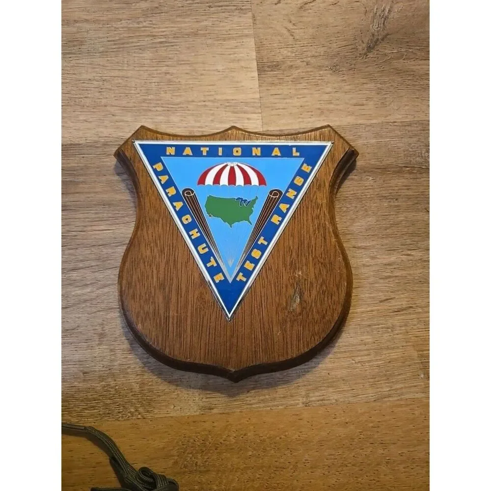 Vintage US NAVY‎ Ship Plaque NATIONAL TEST RANGE Wooden Military Memorabilia